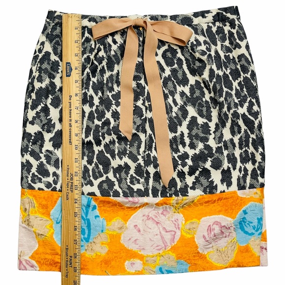 Tracy Reese Leopard & Floral Print Skirt Size 4 NWT - Picture 10 of 10